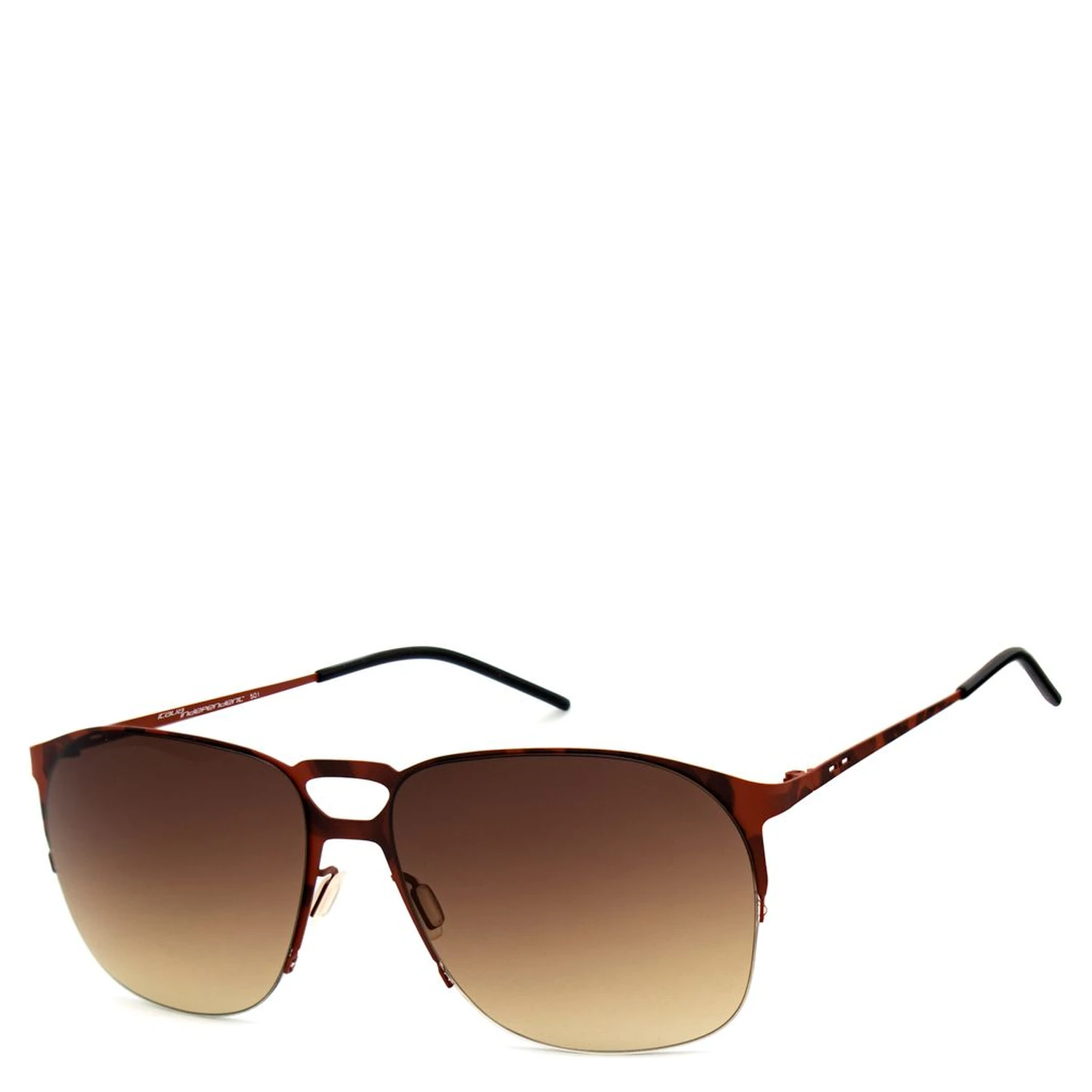 Brown Metal Sunglasses