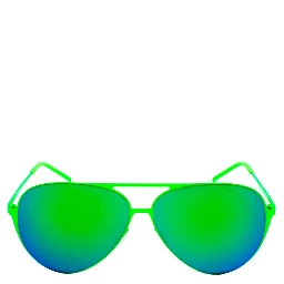 Green Metal Sunglasses
