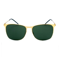 نظارات شمسية معدنية ذهبية