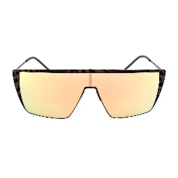 Brown Metal Sunglasses
