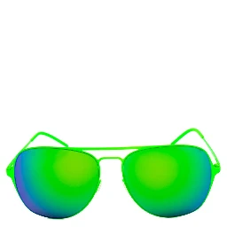Green Metal Sunglasses