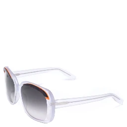 White Acetate Sunglasses