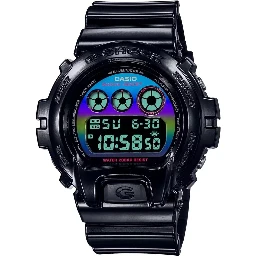 Black Resin Sport Watch