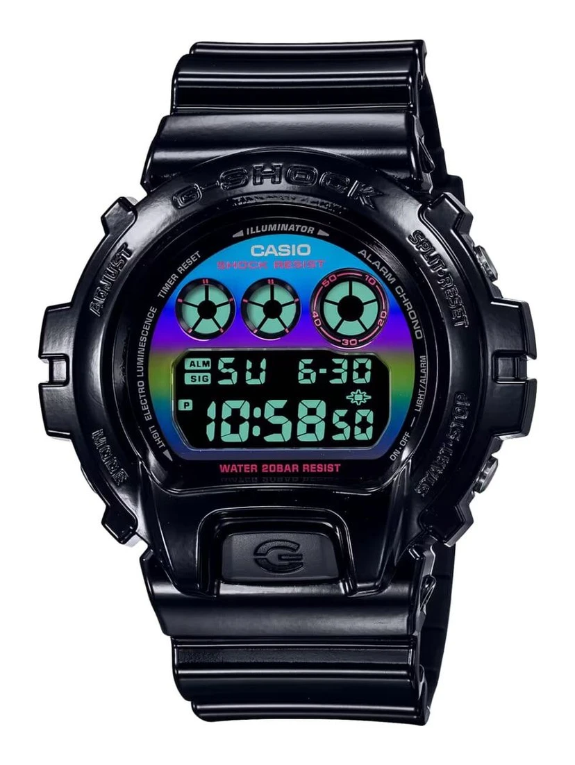 Black Resin Sport Watch