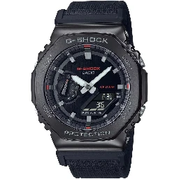 Black Fabric Sport Watch