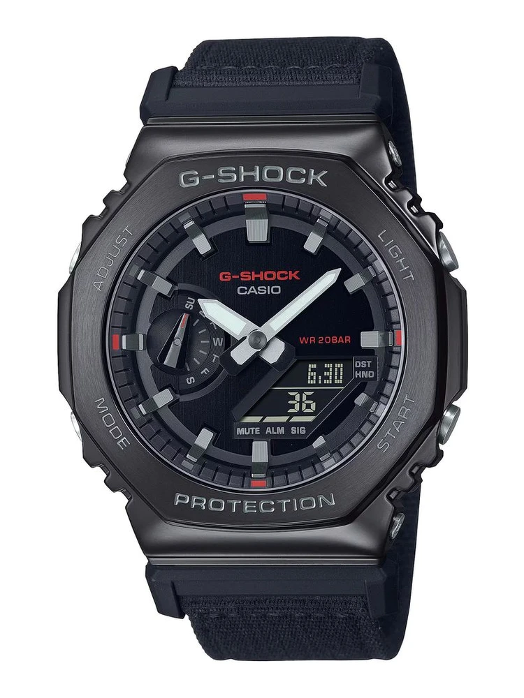 Black Fabric Sport Watch