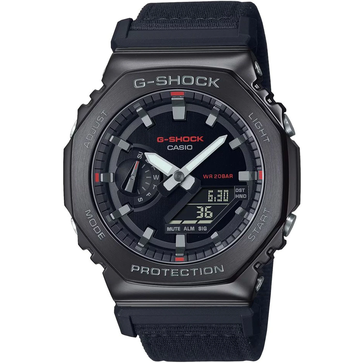 Black Fabric Sport Watch