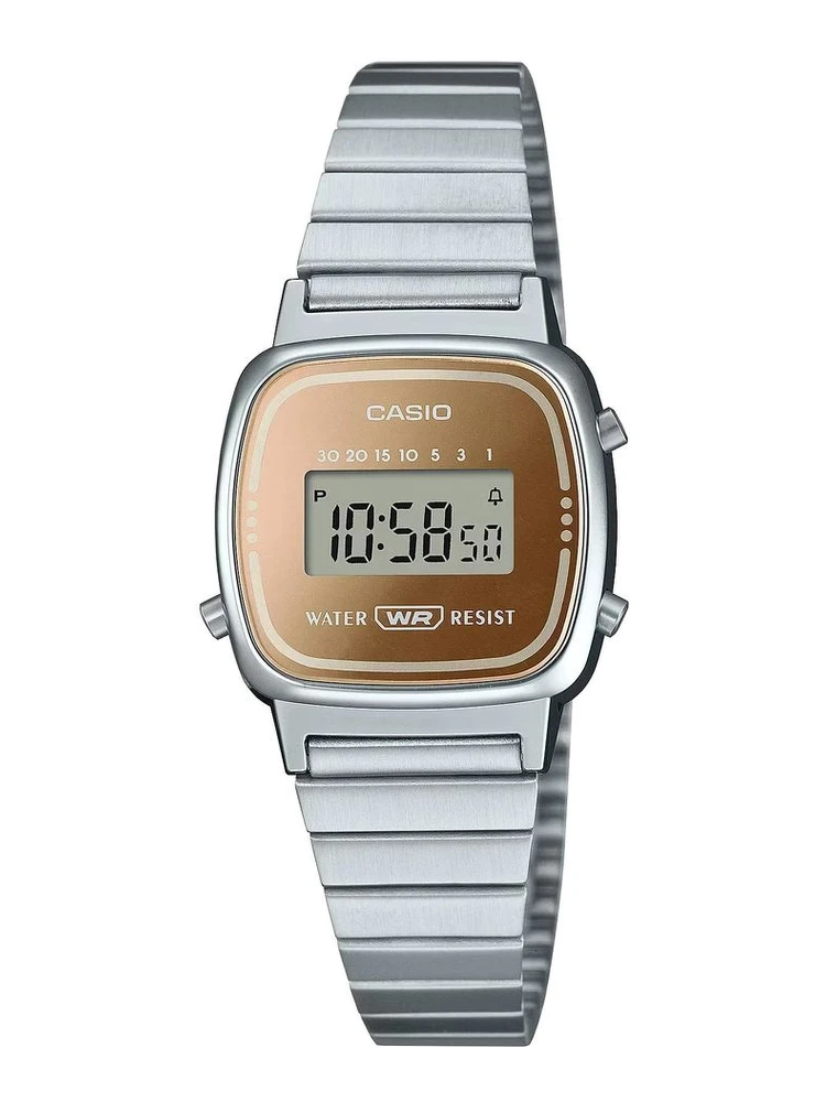Gray Stainless Steel Digital Watch