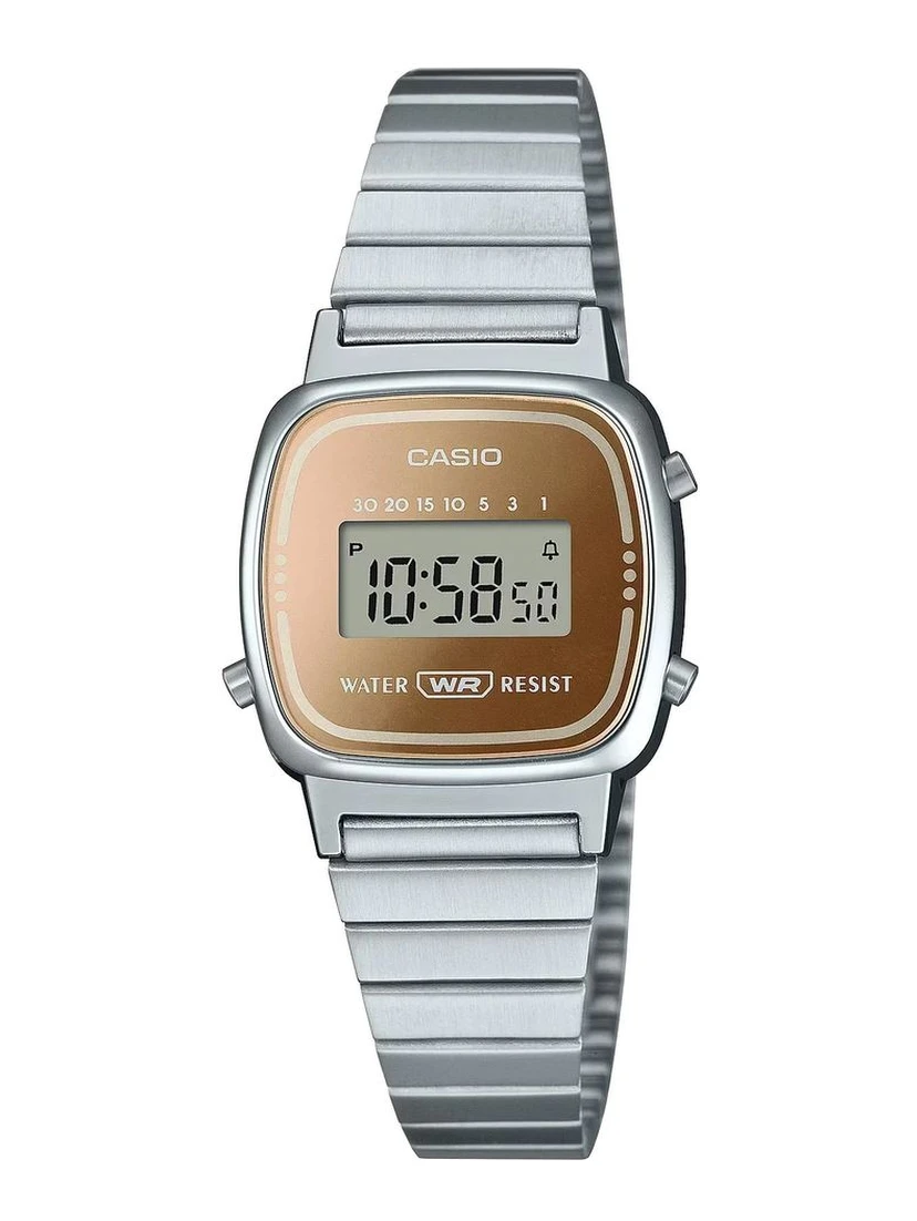 Gray Stainless Steel Digital Watch