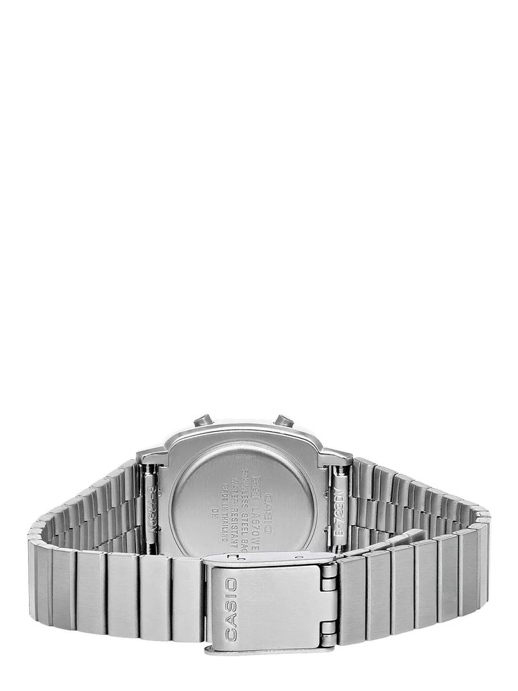 Gray Stainless Steel Digital Watch alternative