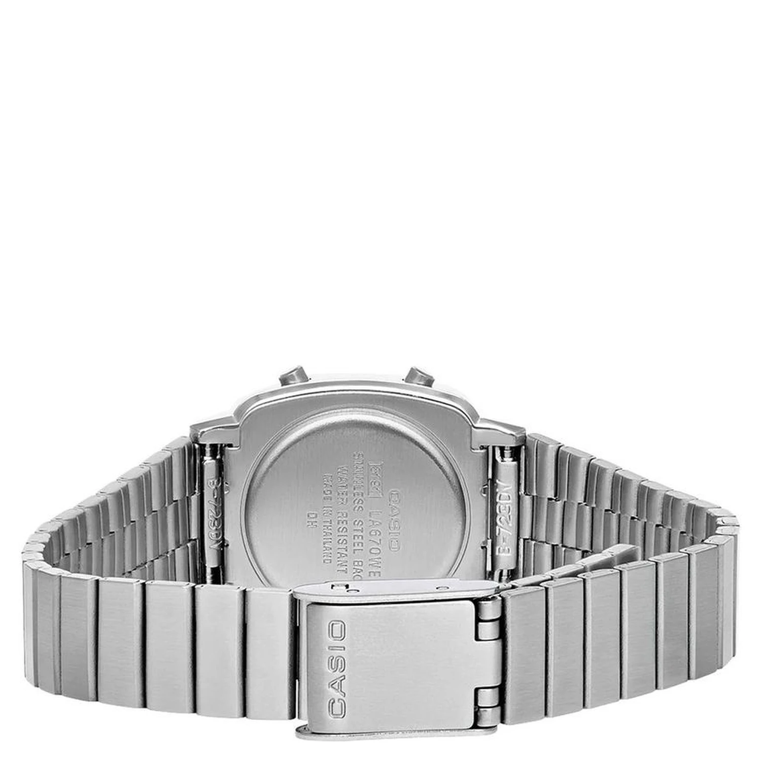 Gray Stainless Steel Digital Watch