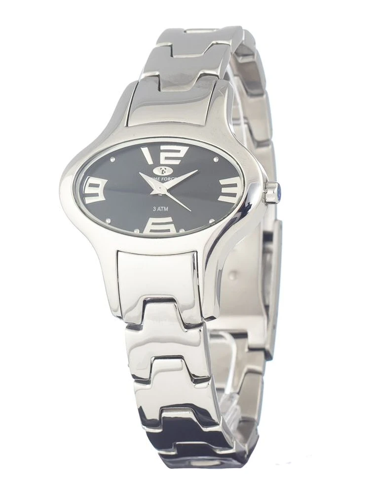 ساعة يد رسمية من الفولاذ المقاوم للصدأ الفضي