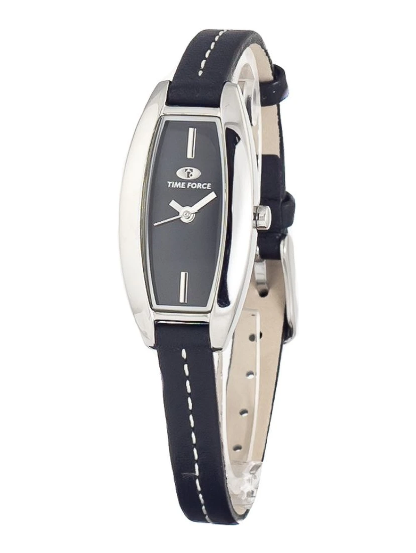 Black Leather Dress Watch