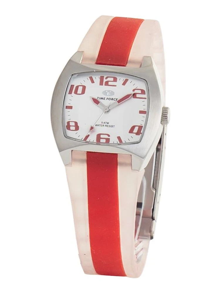 Red Rubber Sport Watch