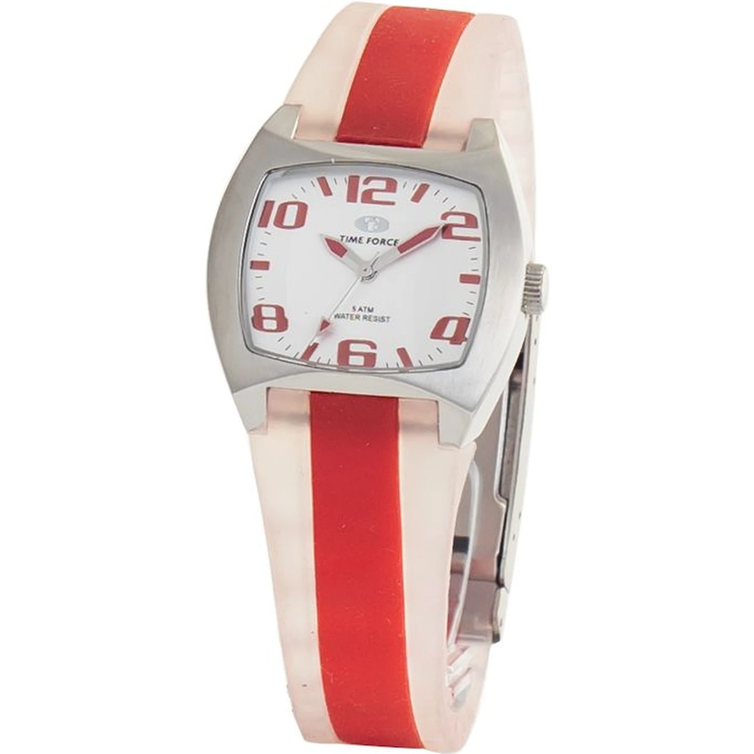 Red Rubber Sport Watch