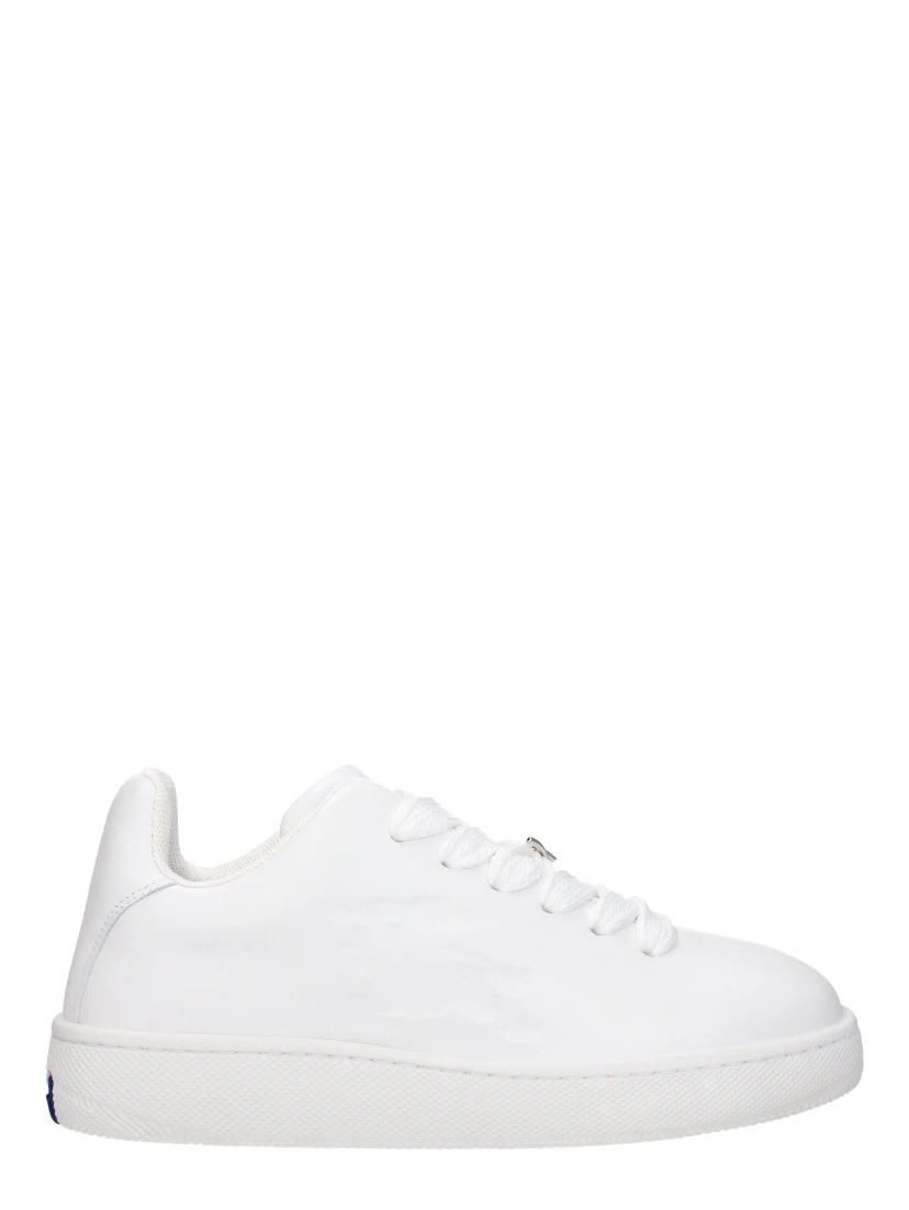White Leather Low Top Sneakers