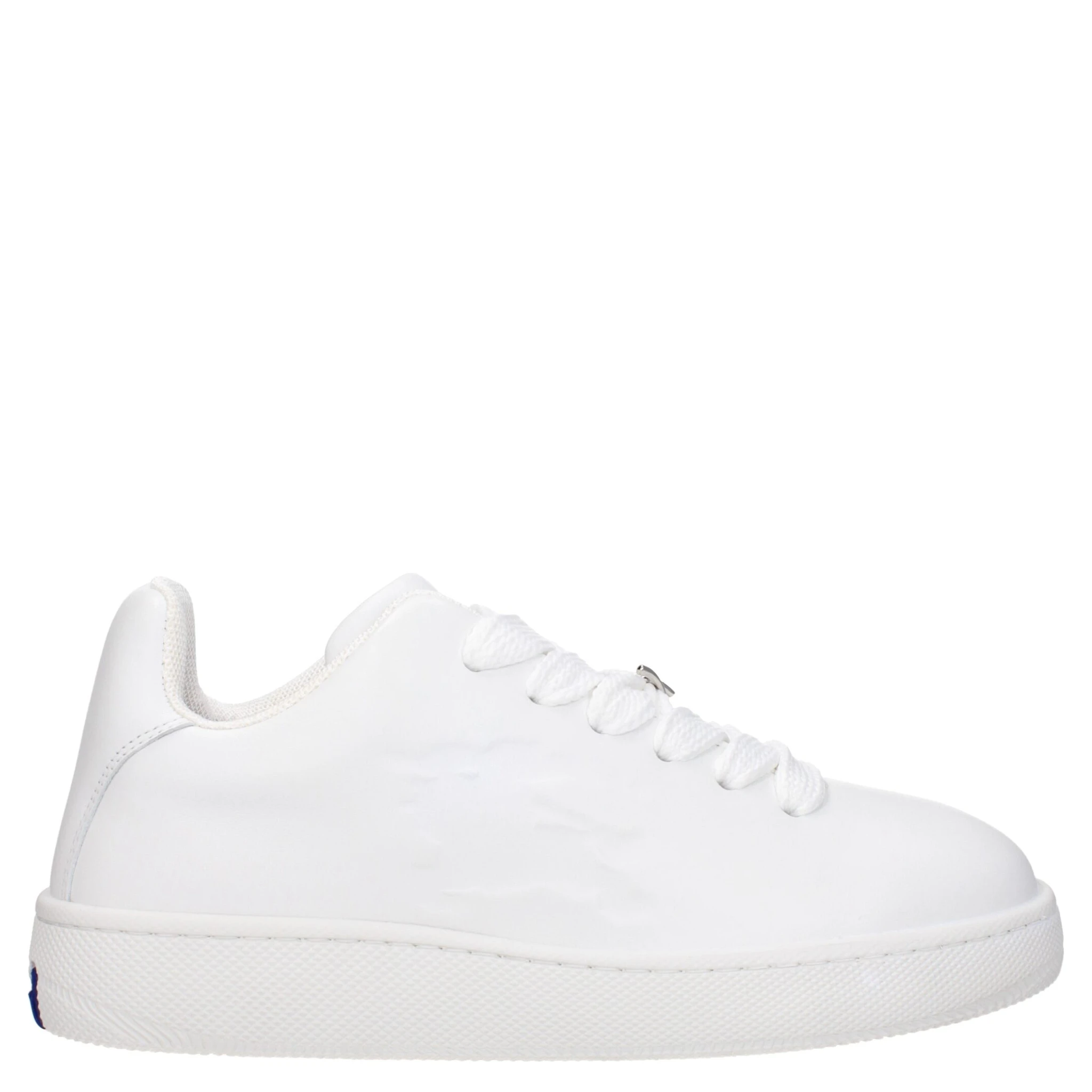 White Leather Low Top Sneakers