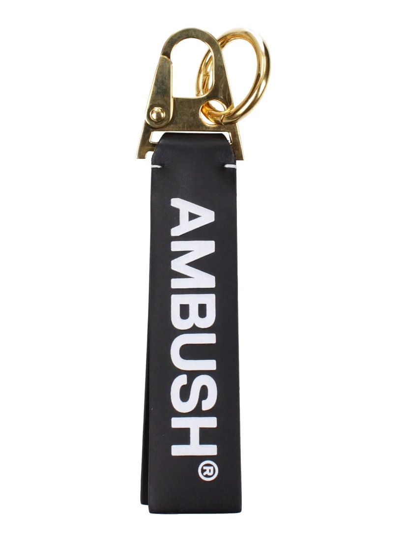 Black Leather Keychain