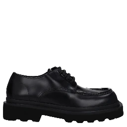 Black Leather Oxfords And Derbies