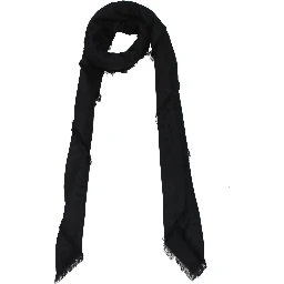 Black Viscose Foulard