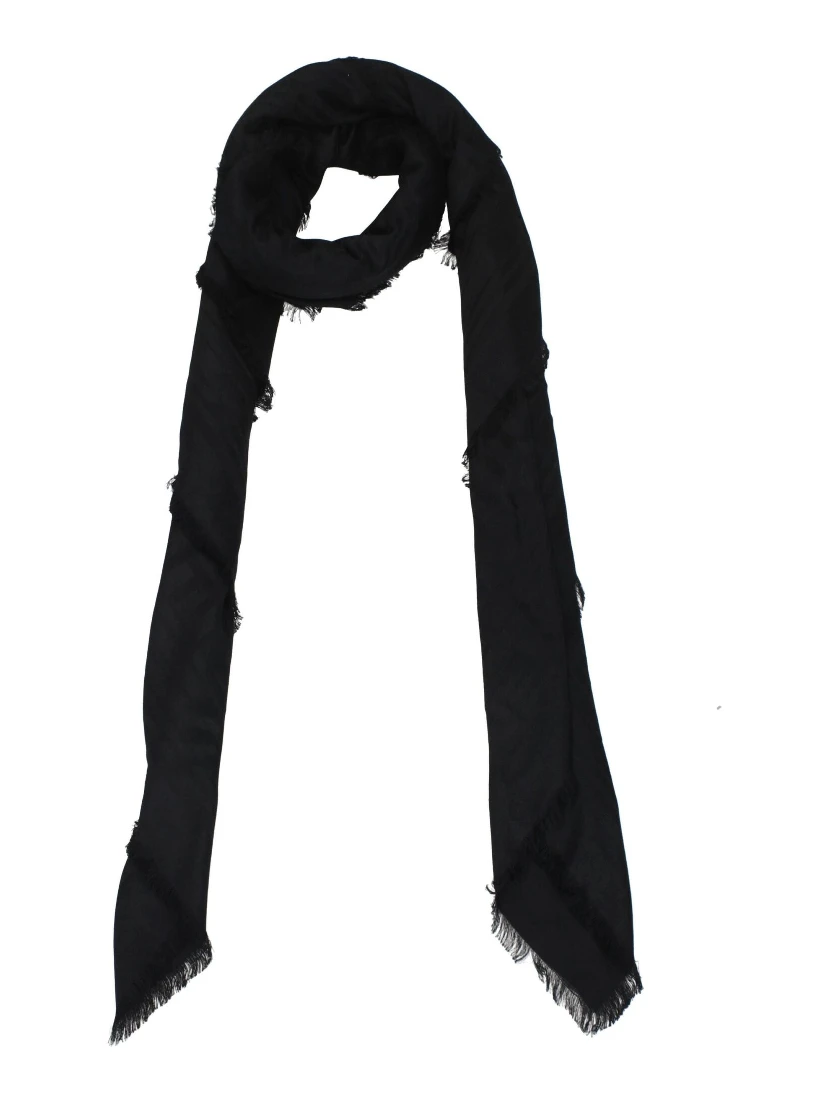 Black Viscose Foulard