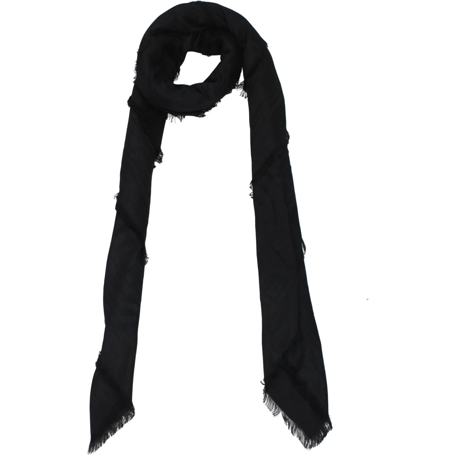 Black Viscose Foulard