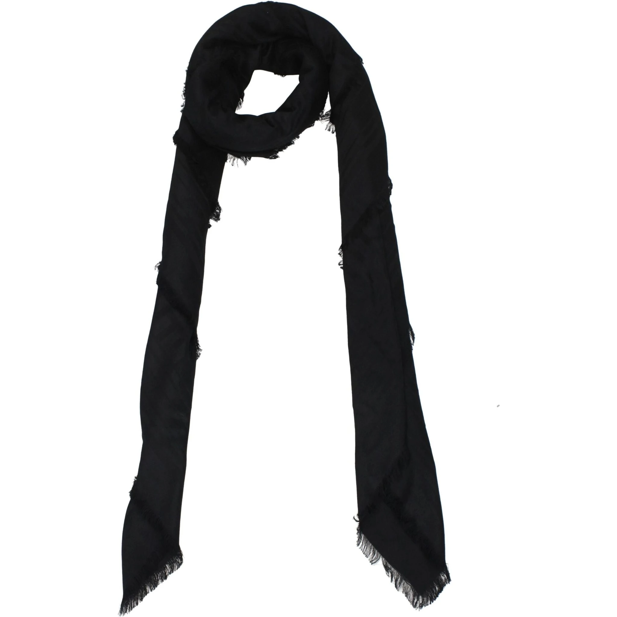 Black Viscose Foulard