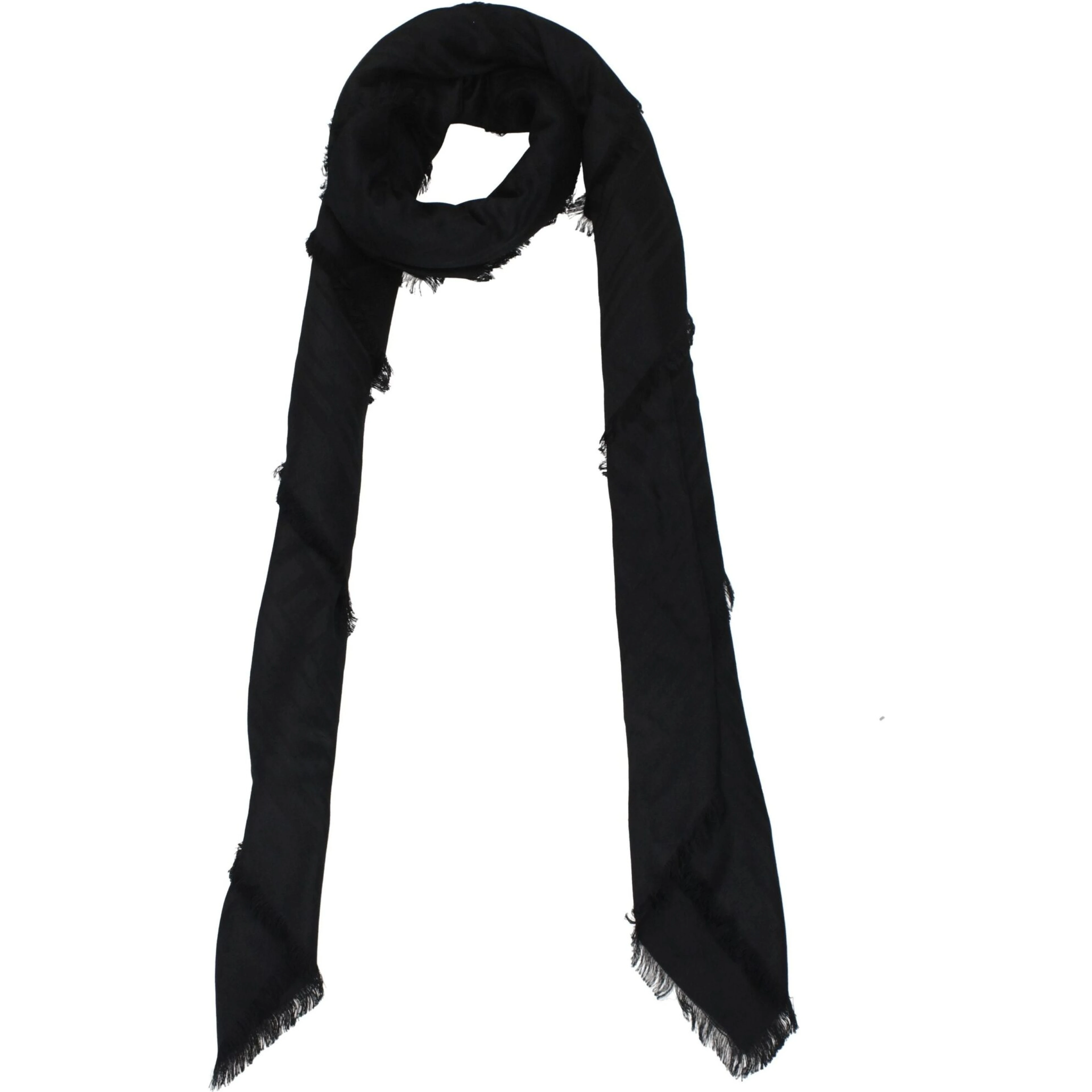 Black Viscose Foulard