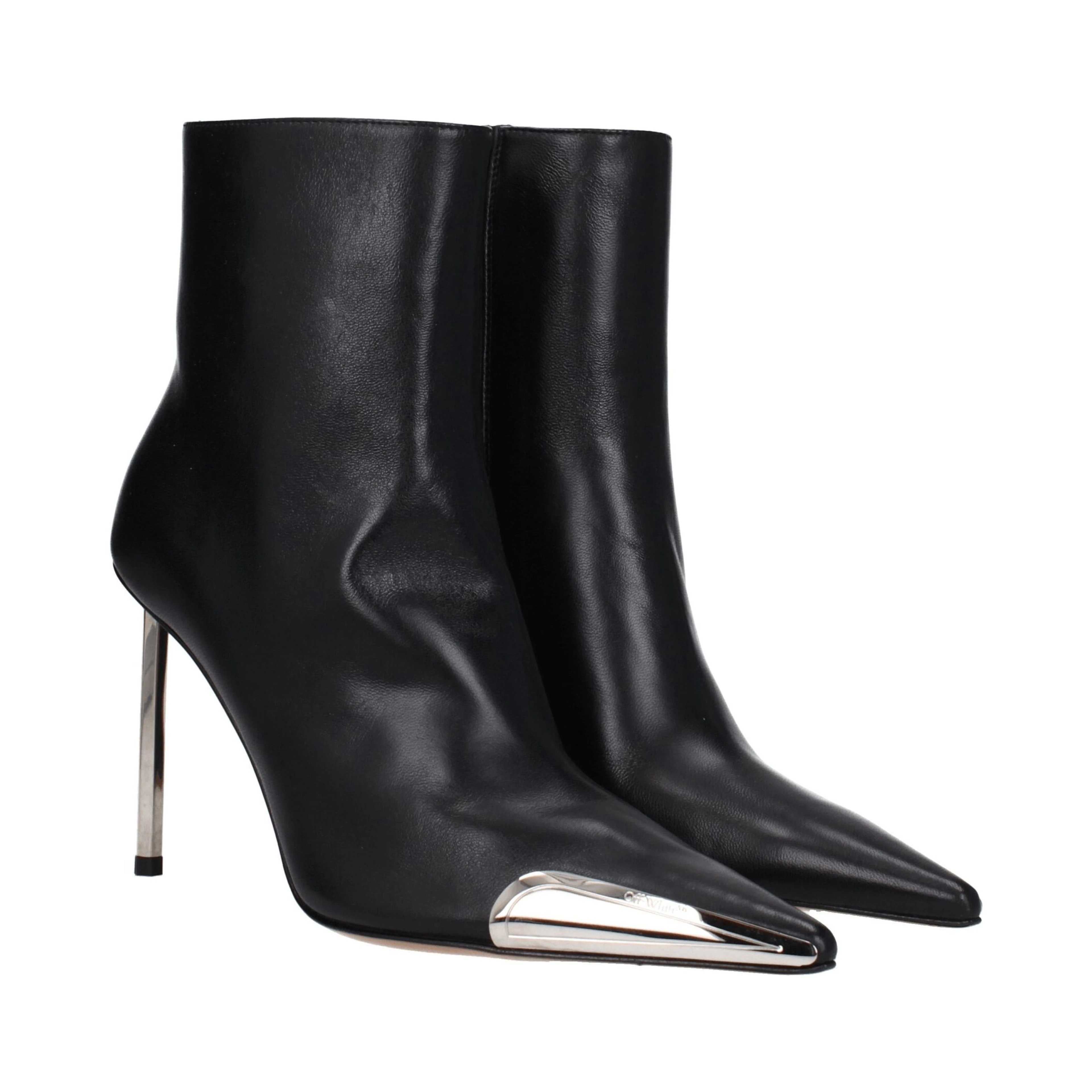 Black Leather Ankle Boots
