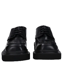 Black Leather Oxfords And Derbies
