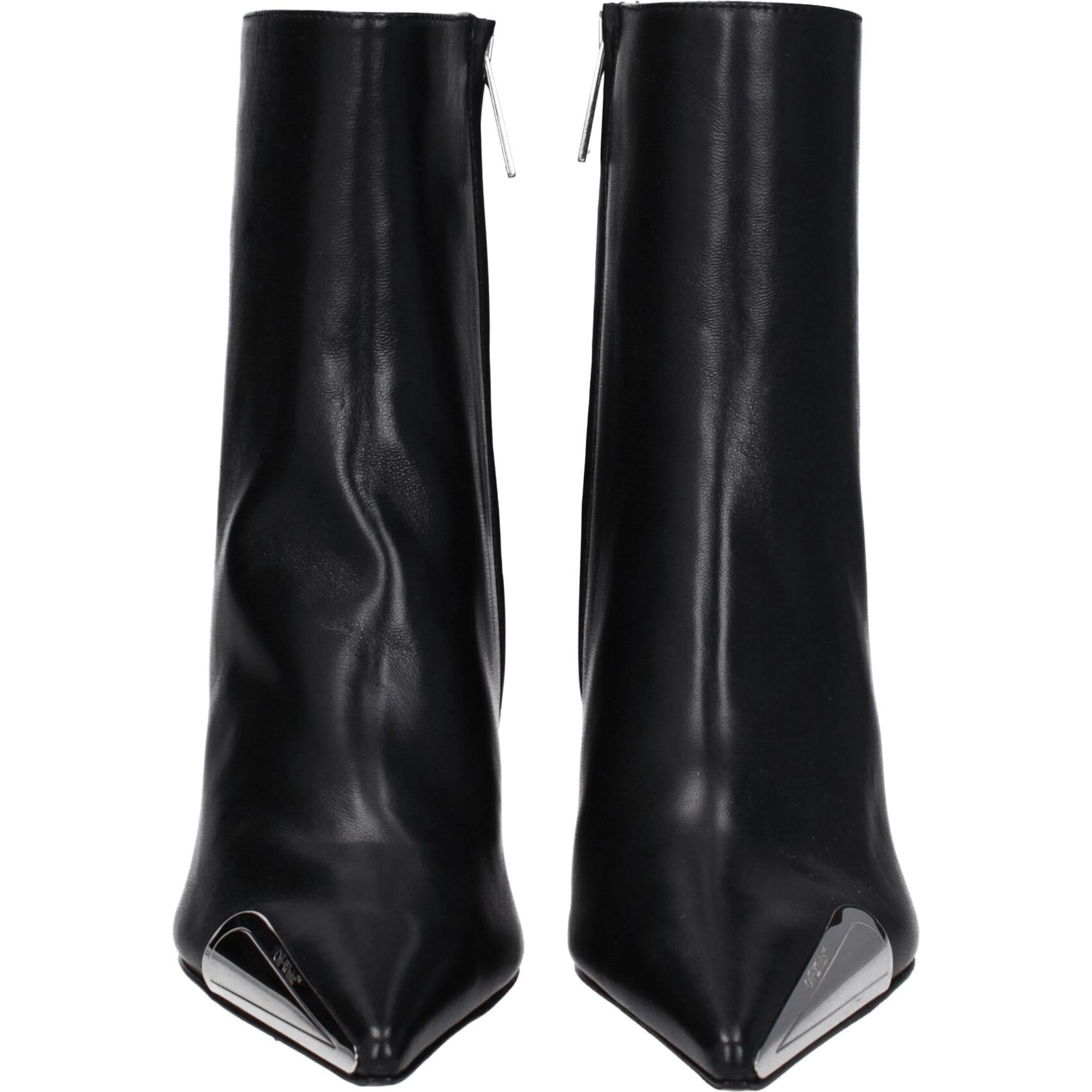 Black Leather Ankle Boots