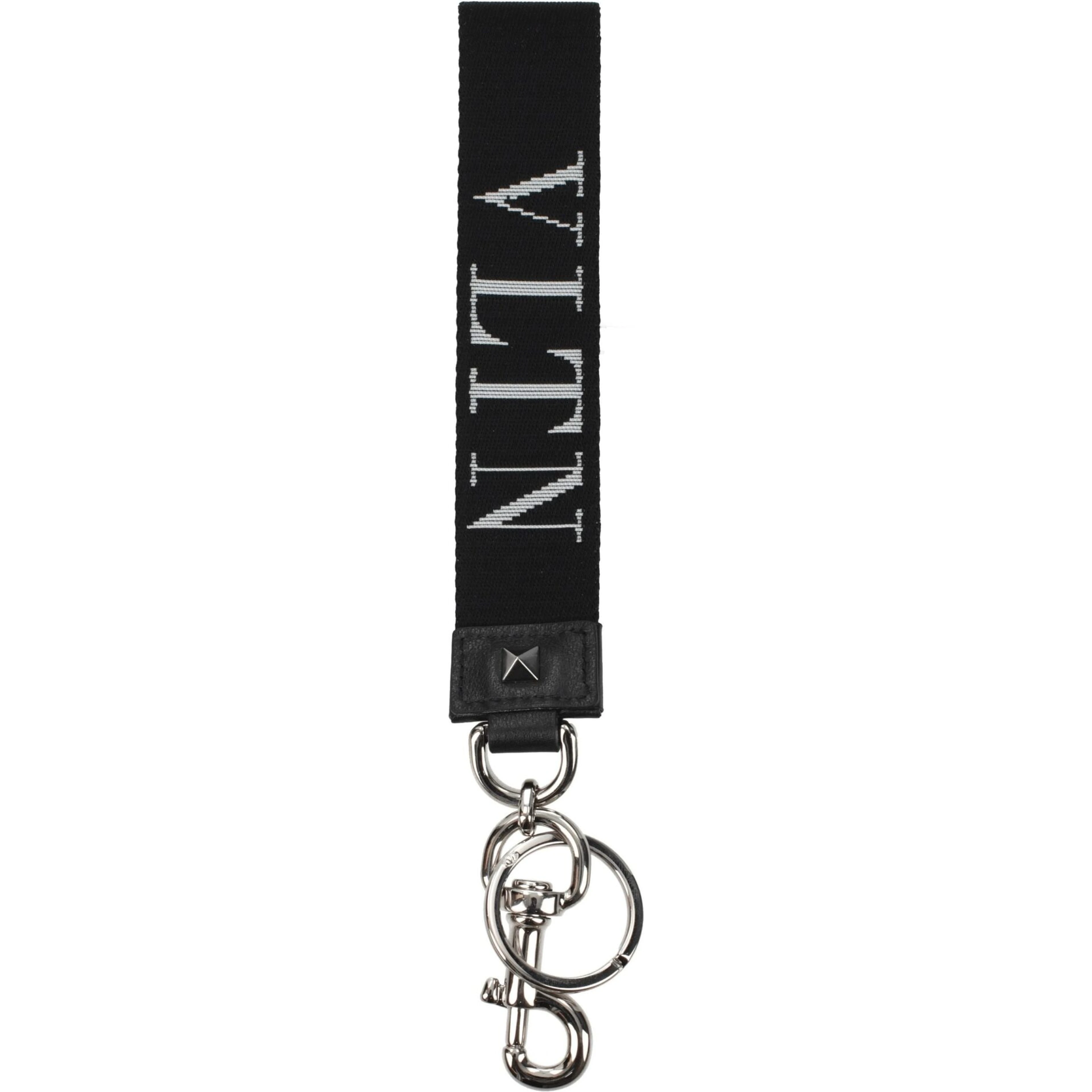 Black Fabric Keychain