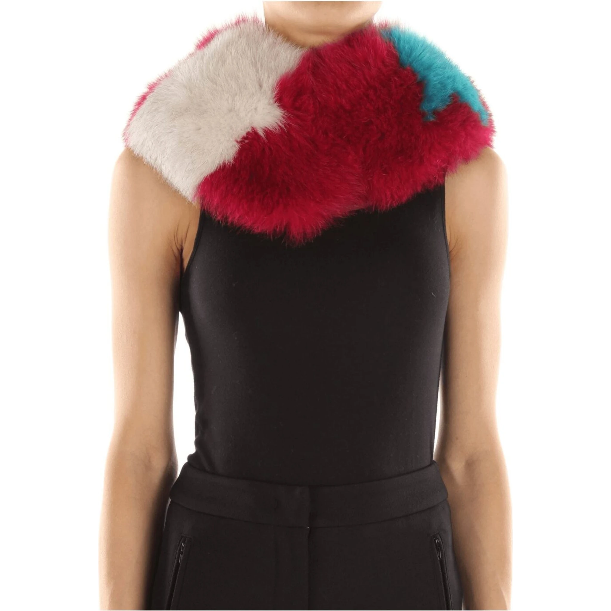 Pink Fur Foulard