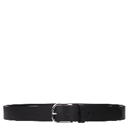 Black Leather Regular Belt