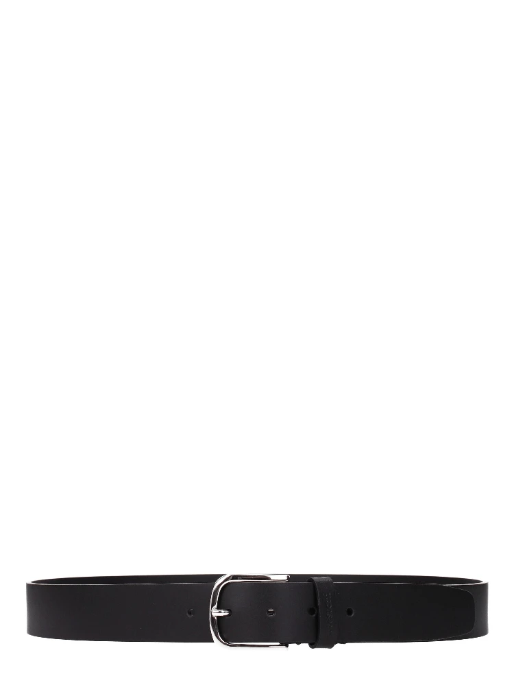 Black Leather Regular Belt