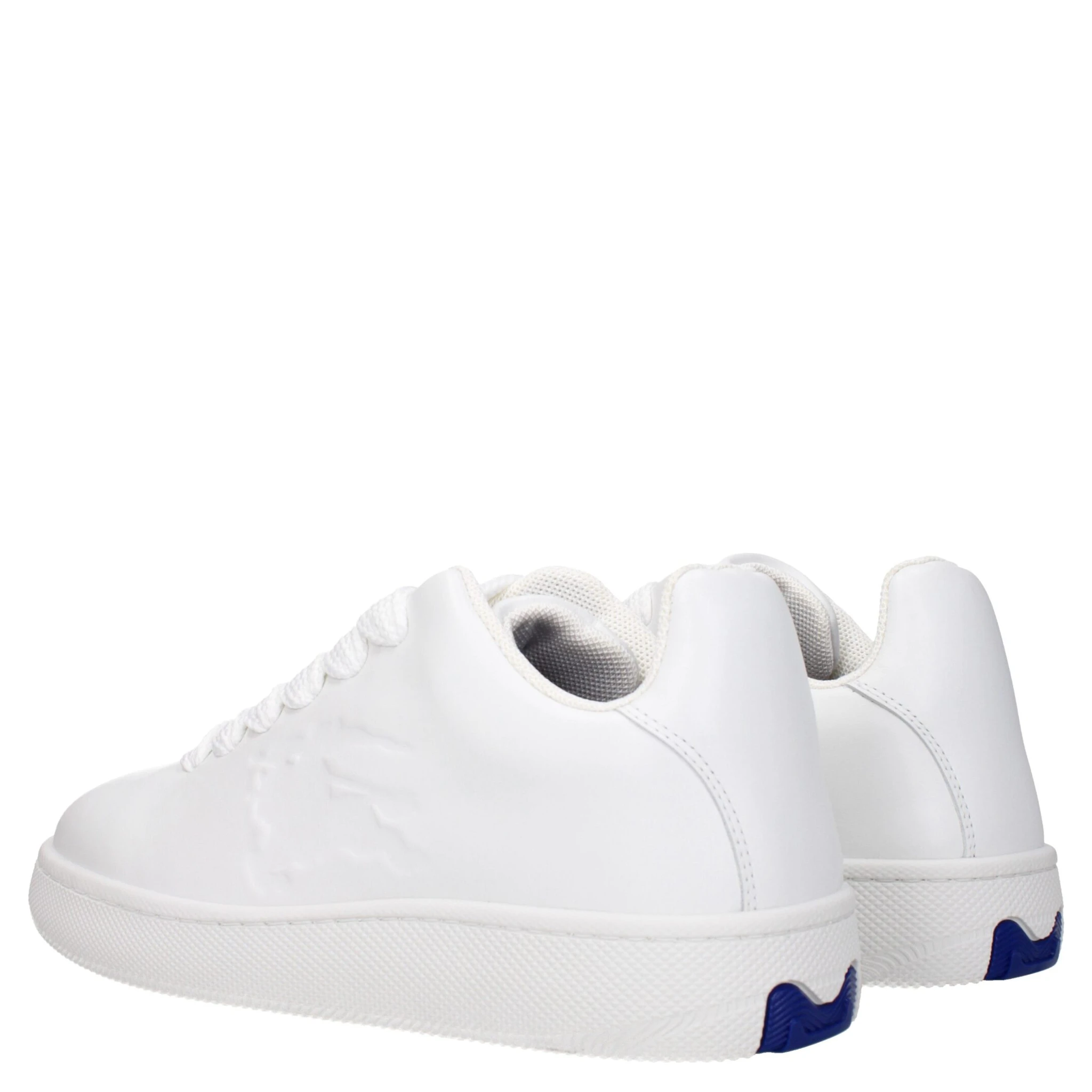 White Leather Low Top Sneakers