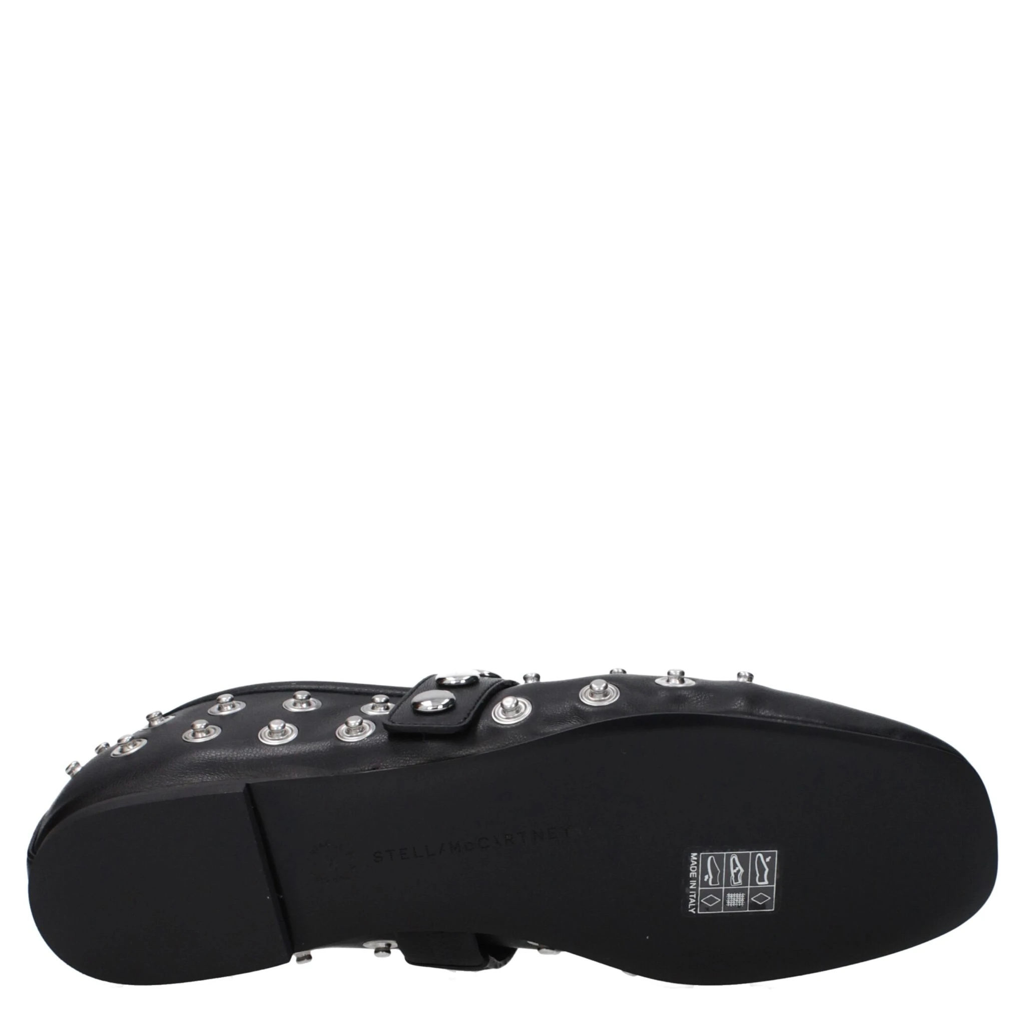 Black Leather Ballet Flats