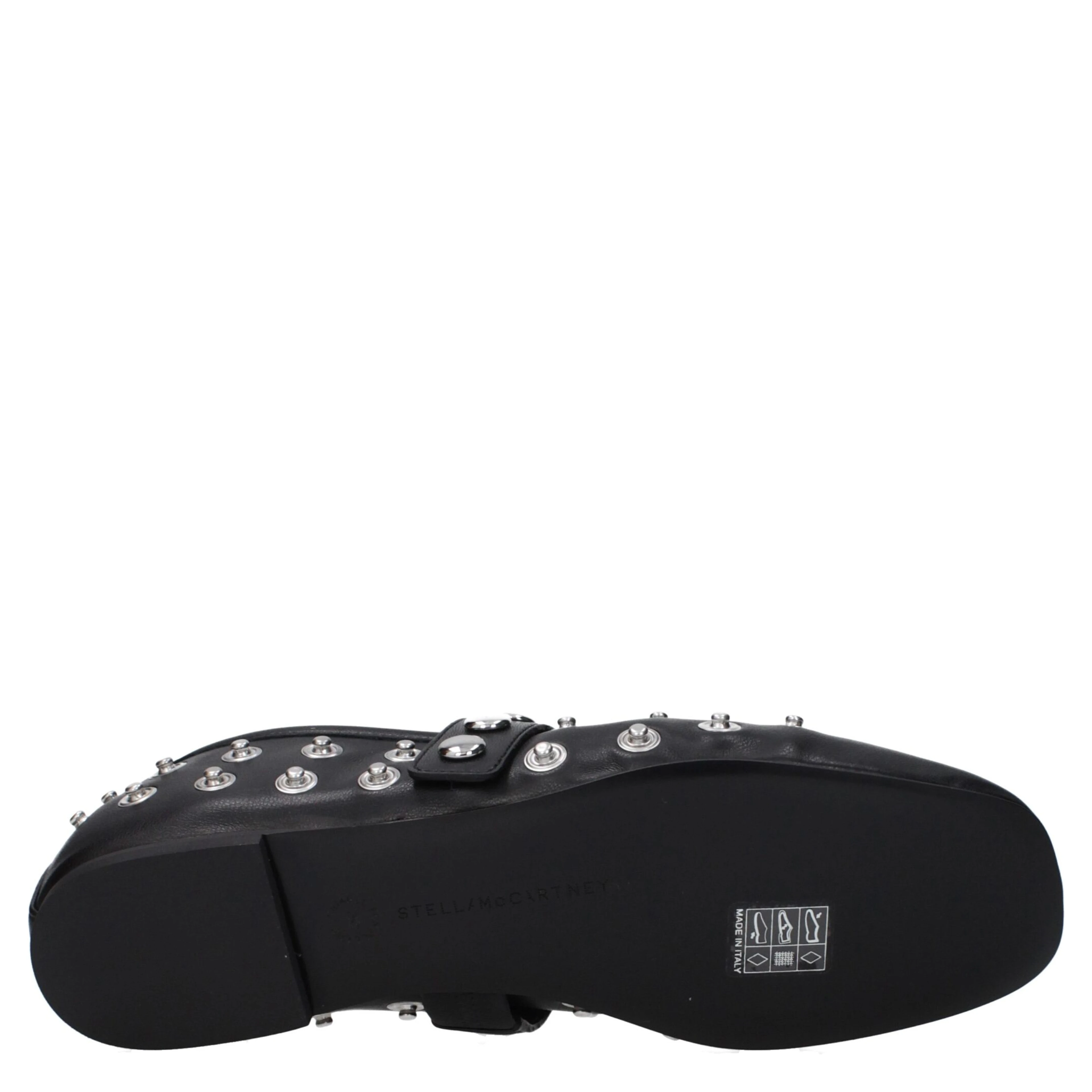 Black Leather Ballet Flats