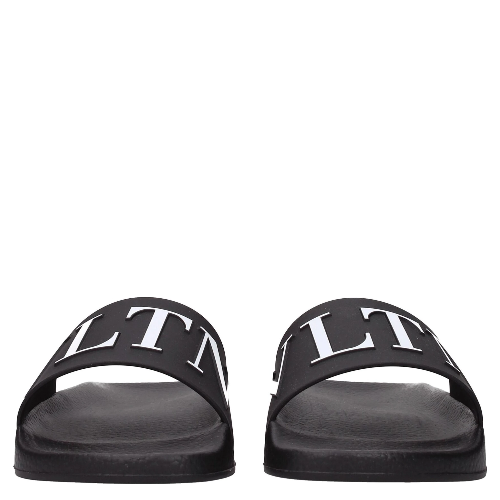 Black Cotton Slippers