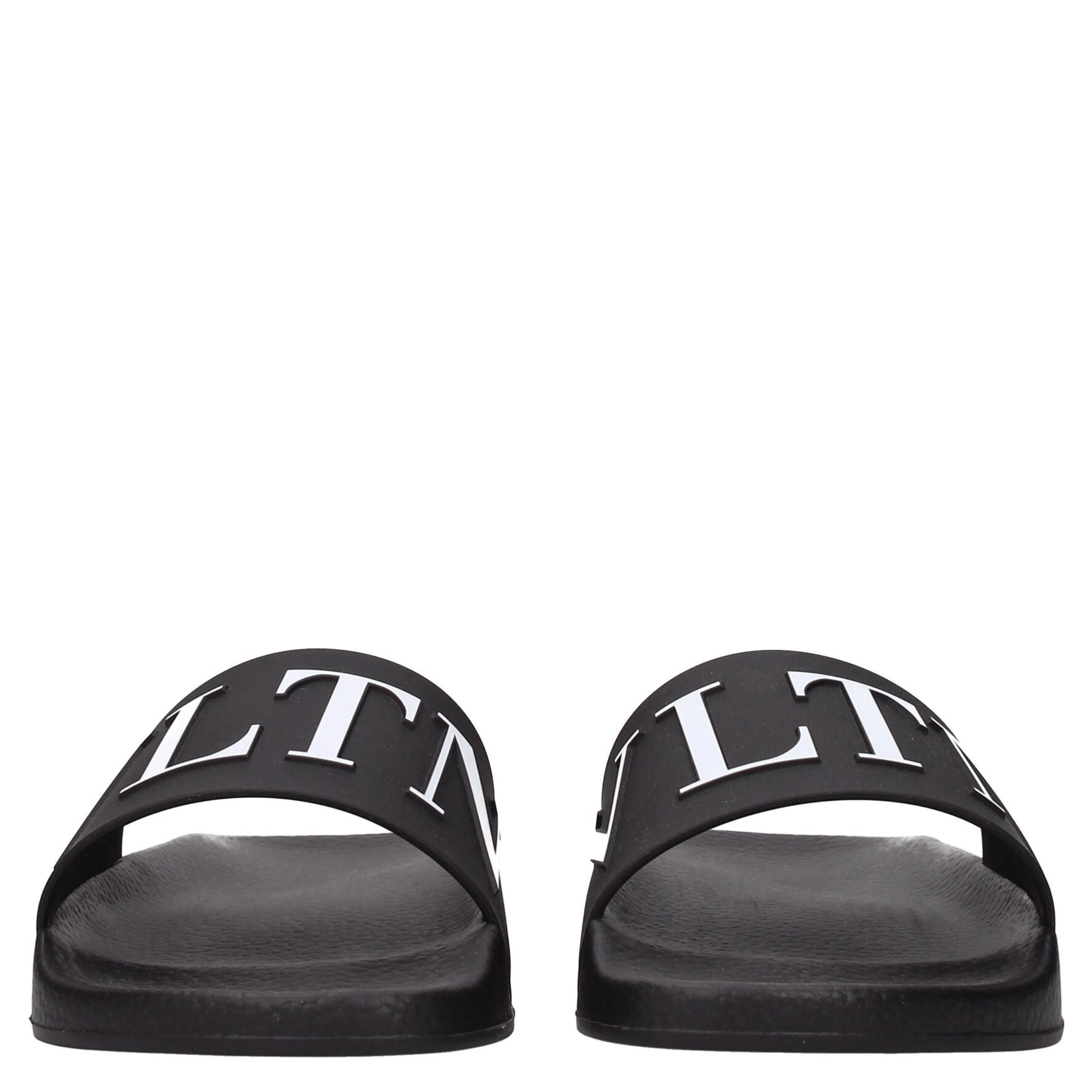 Black Cotton Slippers