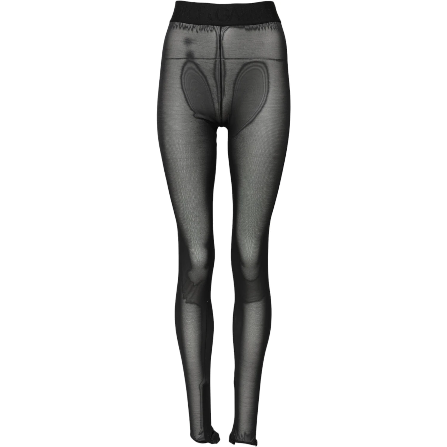 Black Nylon Leggings Stretch Pants