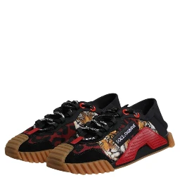 Black Logo Low Top NS1 Men Sneakers