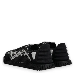 Black Logo Lace Up Low Top NS1 Sneakers