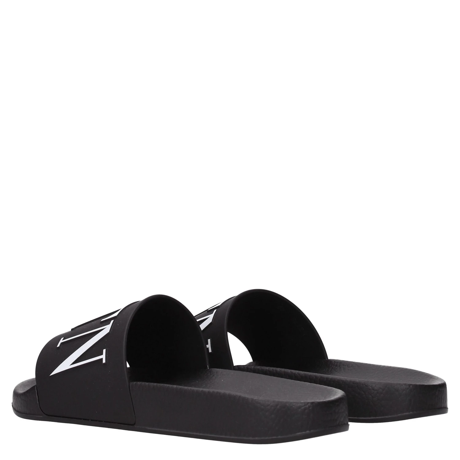 Black Cotton Slippers