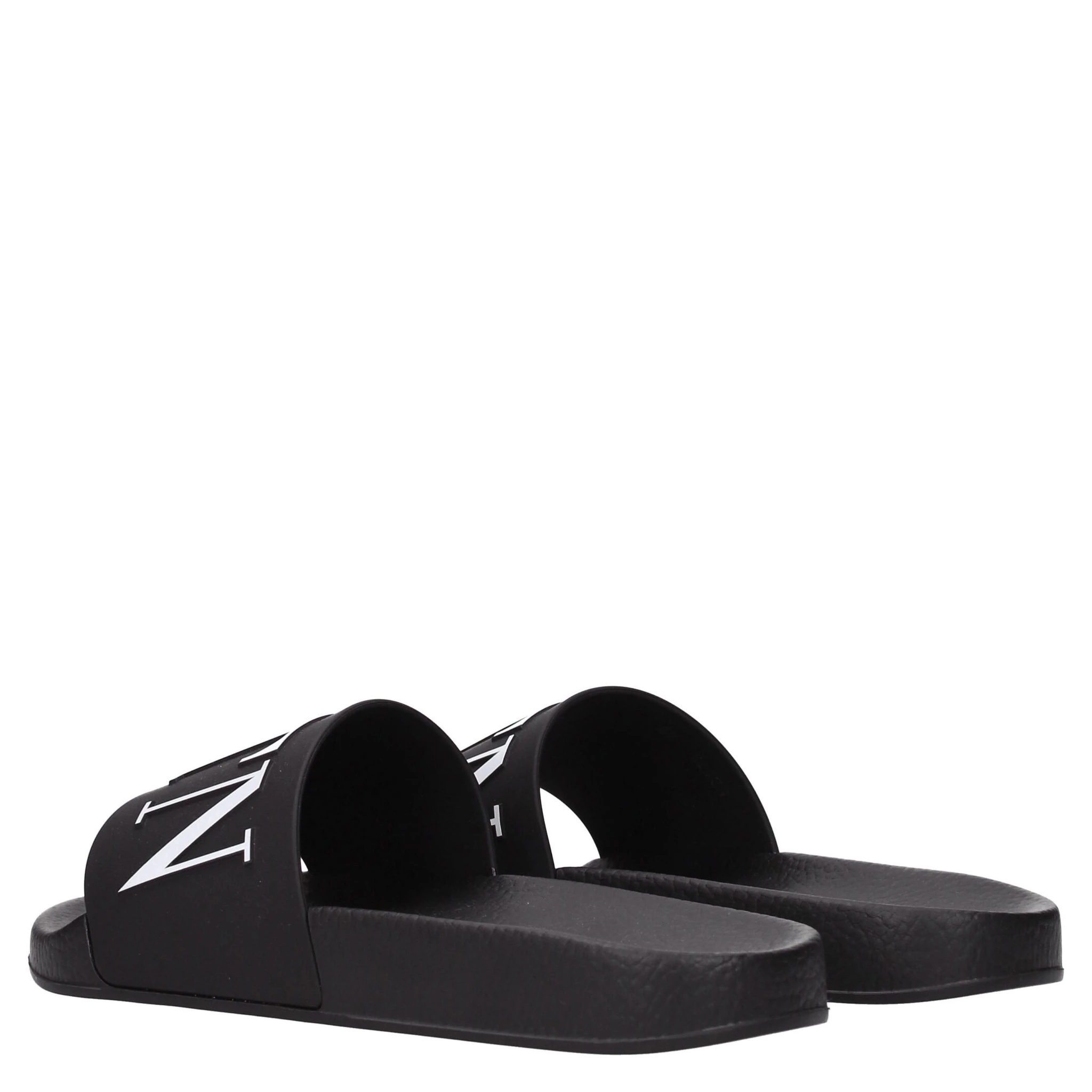 Black Cotton Slippers