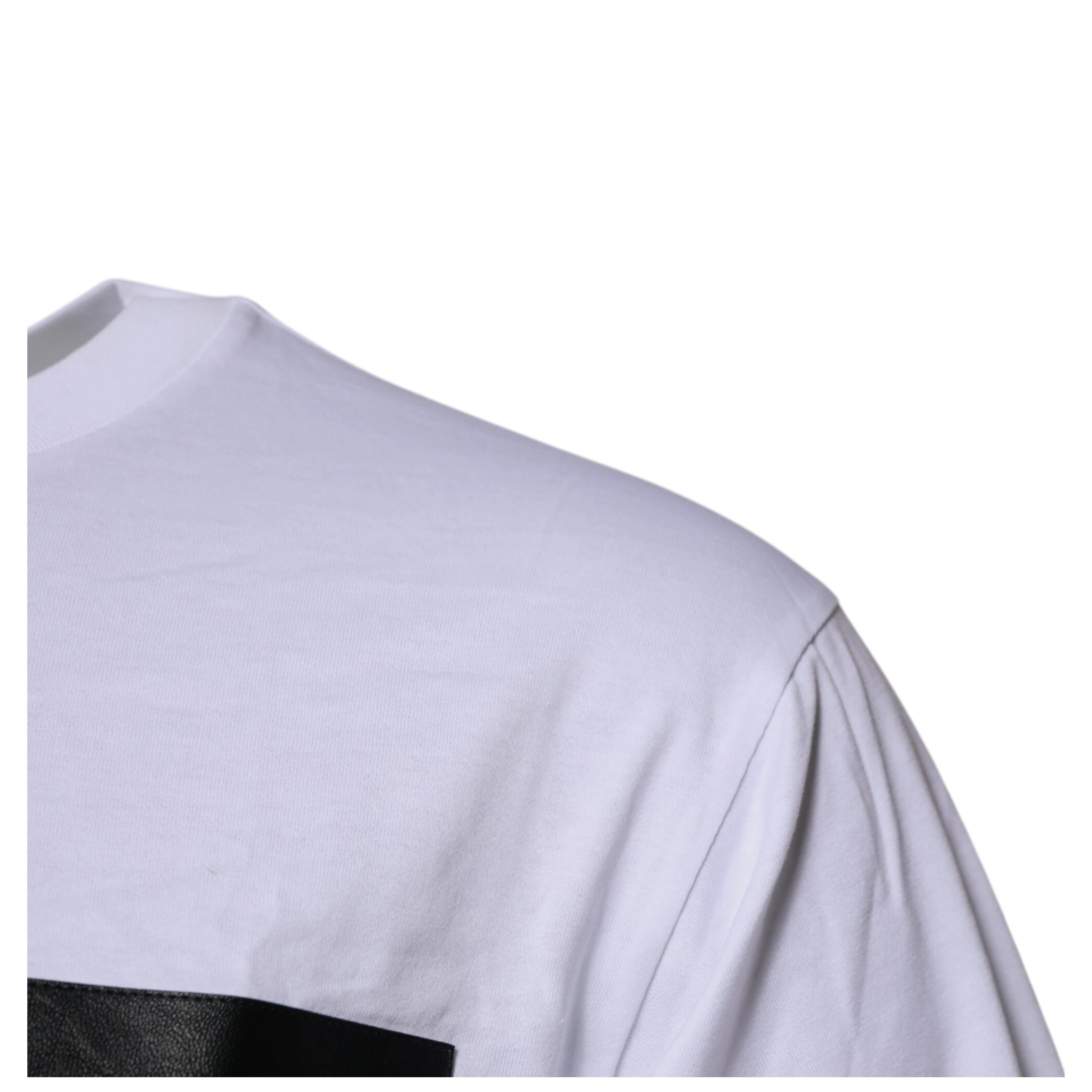 White Logo Crew Neck Short Sleeves T-shirt