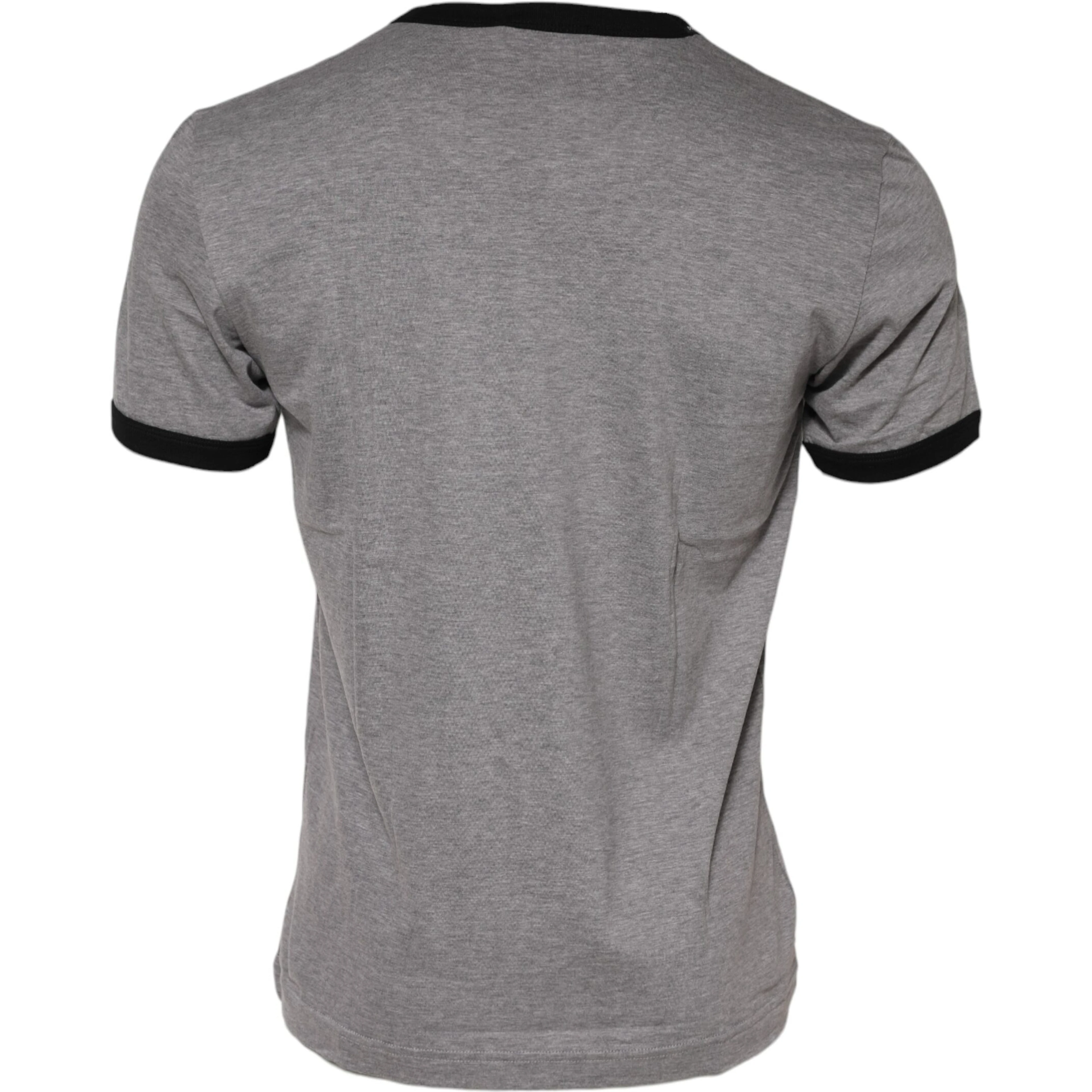 Gray Sacred Heart Cotton Crew Neck T-shirt