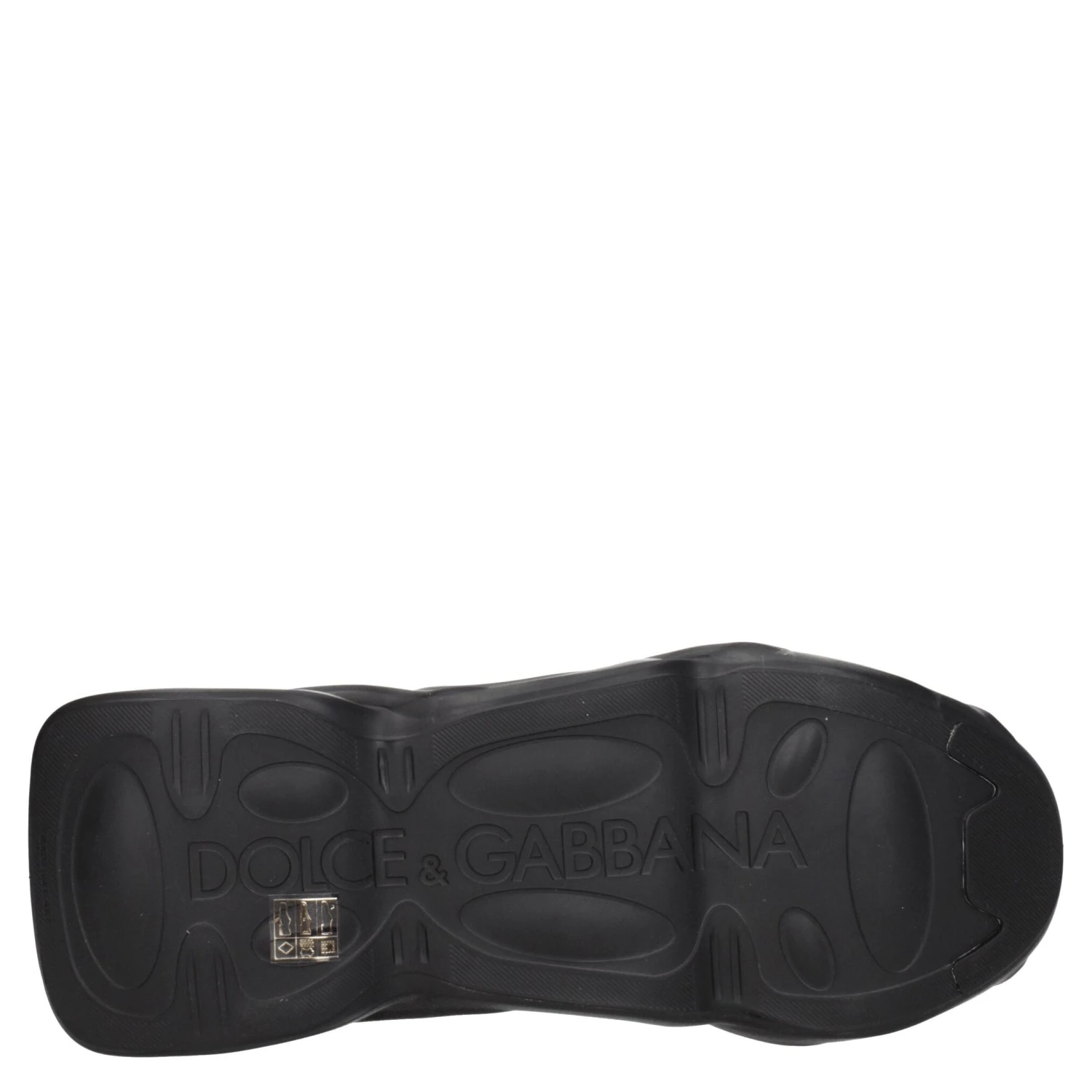 Black Fabric Chunky Sneakers