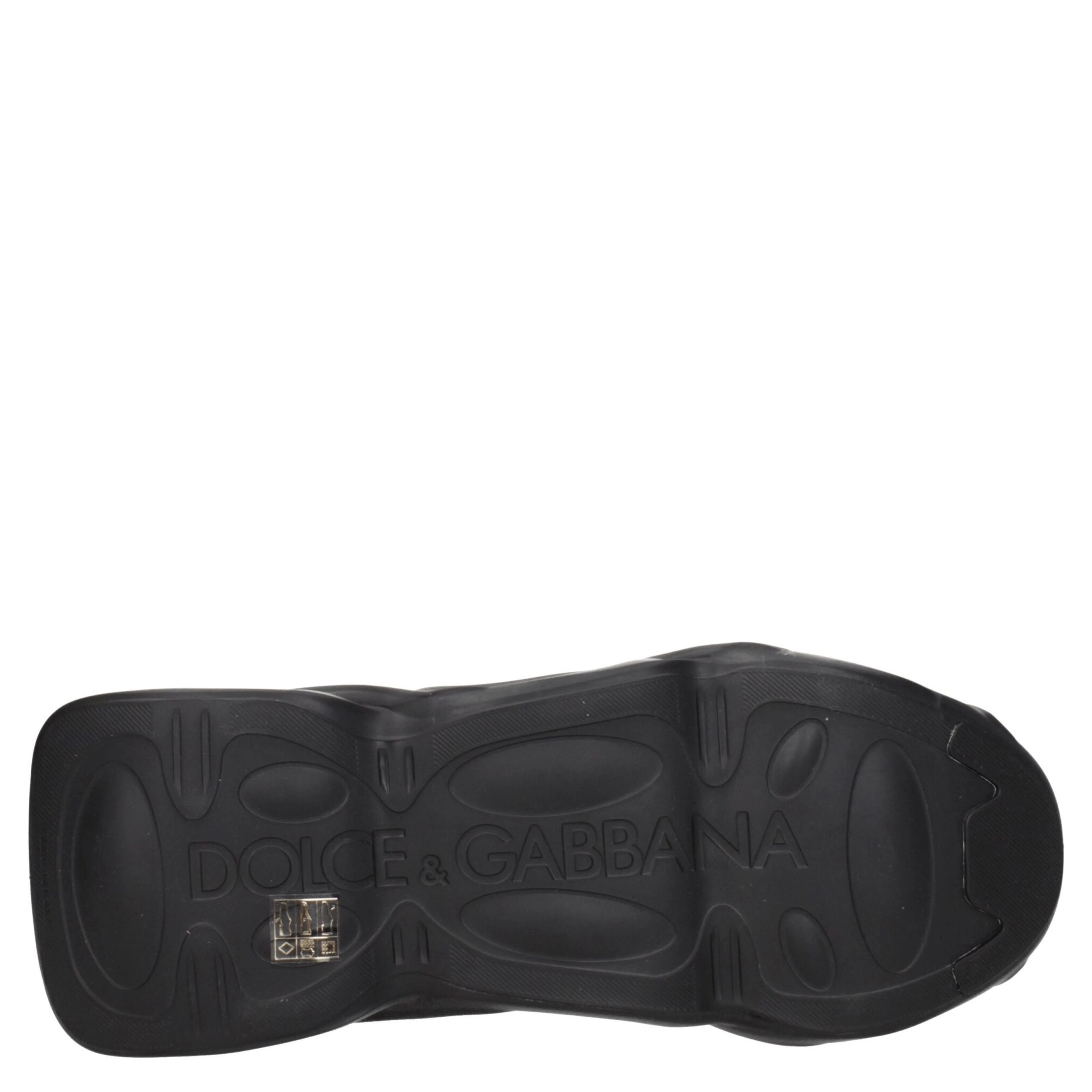 Black Fabric Chunky Sneakers
