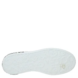 White Leather Low Top Sneakers